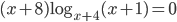 (x+8)\log_{x+4}(x+1)=0