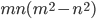 mn(m^2-n^2)