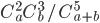 C_a^2C_b^3/C_{a+b}^5
