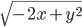 \sqrt{-2x+y^2}