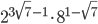 2^{3\sqrt{7}-1}\cdot 8^{1-\sqrt{7}}