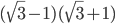 (\sqrt{3}-1)(\sqrt{3}+1)