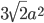 3\sqrt{2}a^2