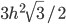3h^2\sqrt{3}/2