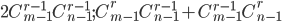 2C_{m-1}^{r-1}C_{n-1}^{r-1}; C_{m-1}^{r}C_{n-1}^{r-1}+C_{m-1}^{r-1}C_{n-1}^{r}