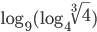 \log_9(\log_4\sqrt[3]{4})
