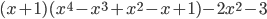 (x+1)(x^4-x^3+x^2-x+1)-2x^2-3