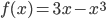 f(x)=3x-x^3