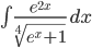 \int \displaystyle\frac{ e^{2x} }{ \sqrt[4]{e^x+1} }\,dx