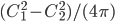 (C_1^2-C_2^2)/(4\pi)