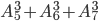 A_5^3+A_6^3+A_7^3