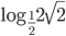 \log_{\frac{1}{2}}2\sqrt{2}
