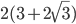 2(3+2\sqrt{3})