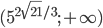 (5^{2\sqrt{21}/3}; +\infty)
